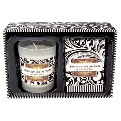 Honey Almond Candle-Soap Gift Set