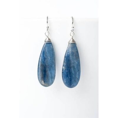 Seaside Kyanite Teardrop Earrings