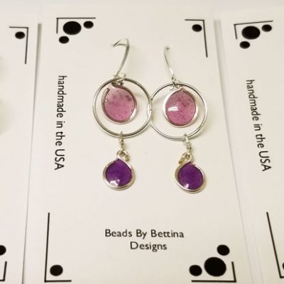 Orbit Resin Double Drop Earring