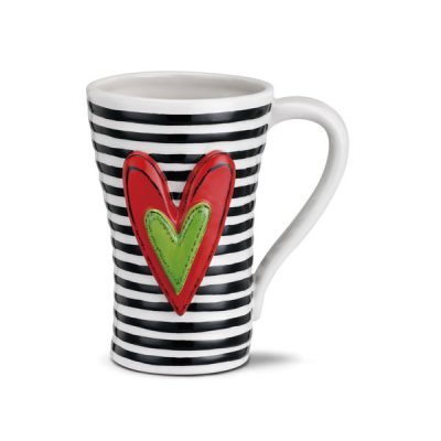 Black Stripes Ceramic Mug
