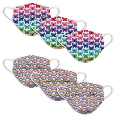 Kids Masks - Butterfly & Rainbow Playground