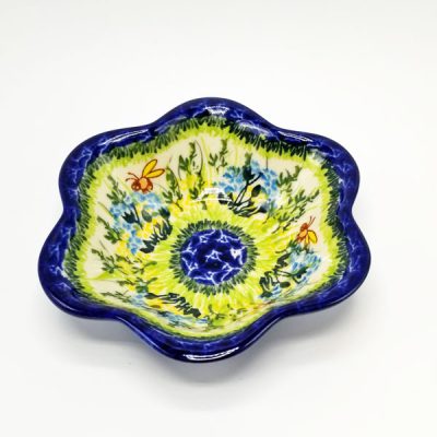 Scalloped Flower Bowl - Bees