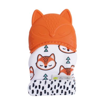 Silicone Teething Mitt - Fox