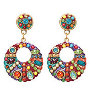 Multi Bright Loop Earrings