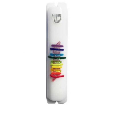 Opaque White Mezuzah
