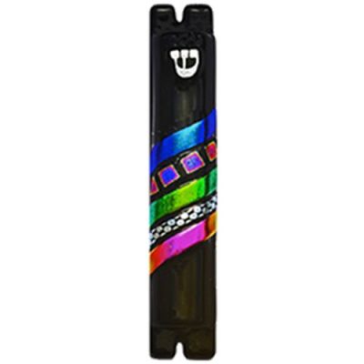 Black Bright Mezuzah