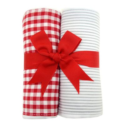 Firetruck Set of 2 Burp Cloths