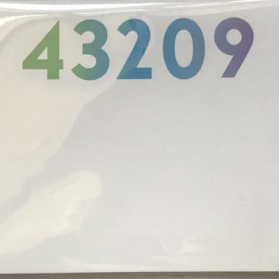 43209 Zipcode Ombre Dittie Notepad