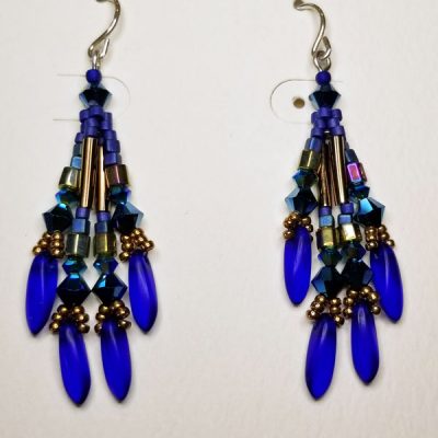 Montana Blue Dangle Beaded Earring