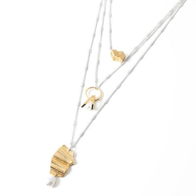 Duo & Pearl Necklace