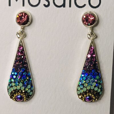 Austrian Crystal Teardrop Post Earrings