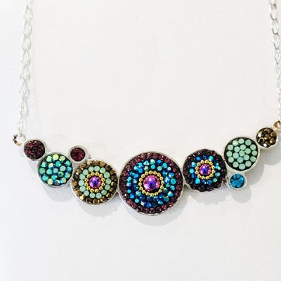 Multi-circle Austrian Crystal Necklace