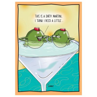 Dirty Martini Birthday Card
