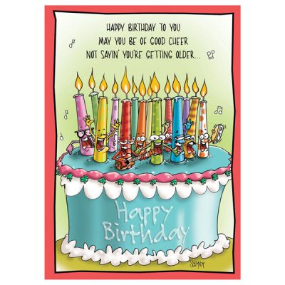 Singing Candles Birthday Card