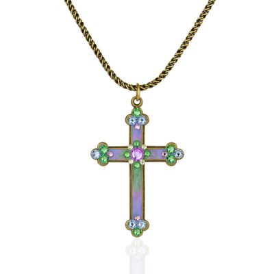 Talise Crystal Cross Necklace