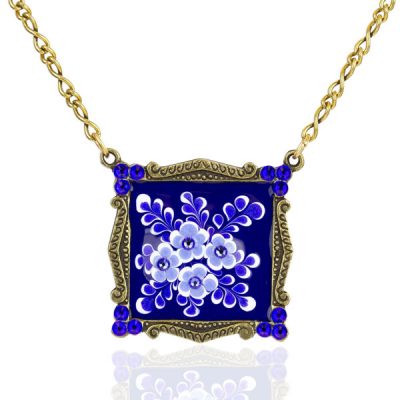 Forget Me Not Crystal Jill's Garden Necklace