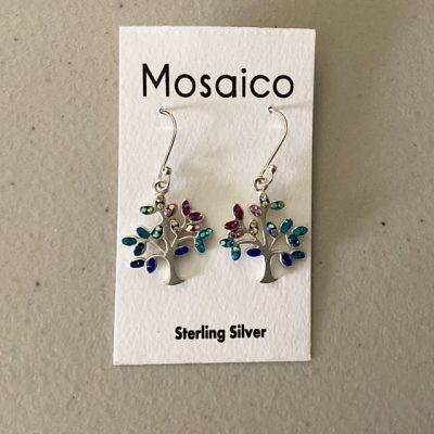 Multi Crystal Tree Earring