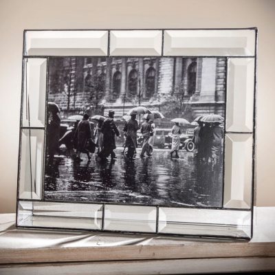 Polished Beveled Glass 8x10 Picture Frame