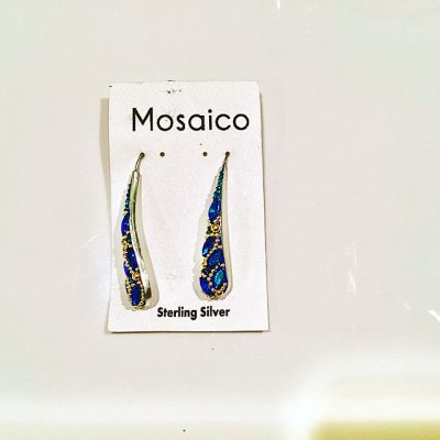 Blues-Long Teardrop Earrings