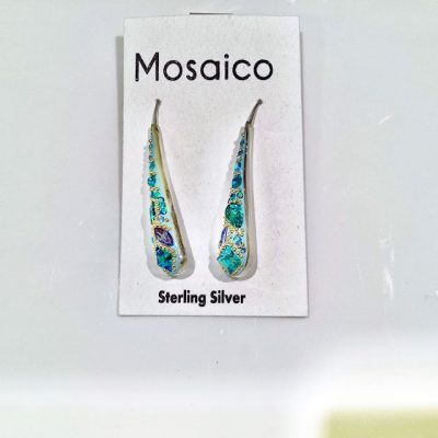 Turquoise-Long Teardrop Earrings