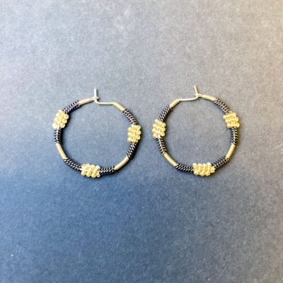 Copper Gold Wirewrapped Hoop