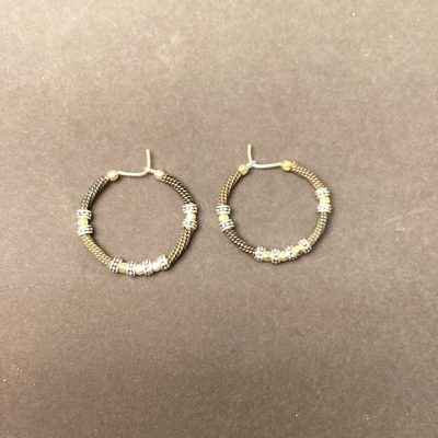 Copper Silver Gold Hoop