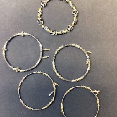 Assorted Silver-Gold Bracelets