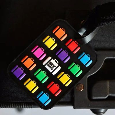 Luggage Tag - Multi Suitcase Black
