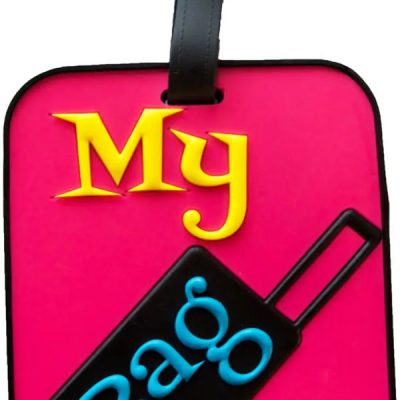 Luggage Tag - Suitcase Pink