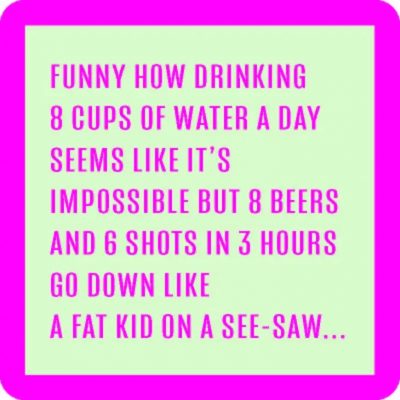 Coasters - 8 Cups of Water