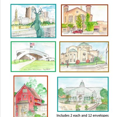 Urban Sketches of Columbus, OH Notecards