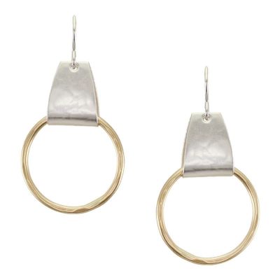 Wide Loop with Ring Wire Earrings