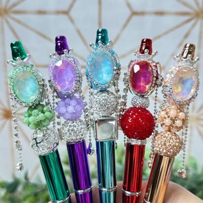 Oval Dangle Gem Bling Pens