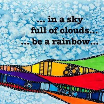 Rainbows 8x8 Wall Plaque