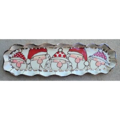 Cracker Tray - Santas