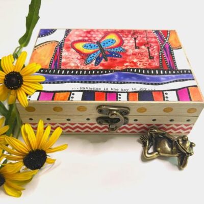Happiness is the Key Trinket Box